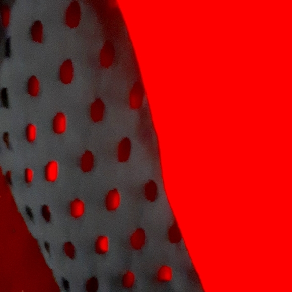 Nike sz XL training tee NWT red racer back mesh on sides black - Picture 4 of 5